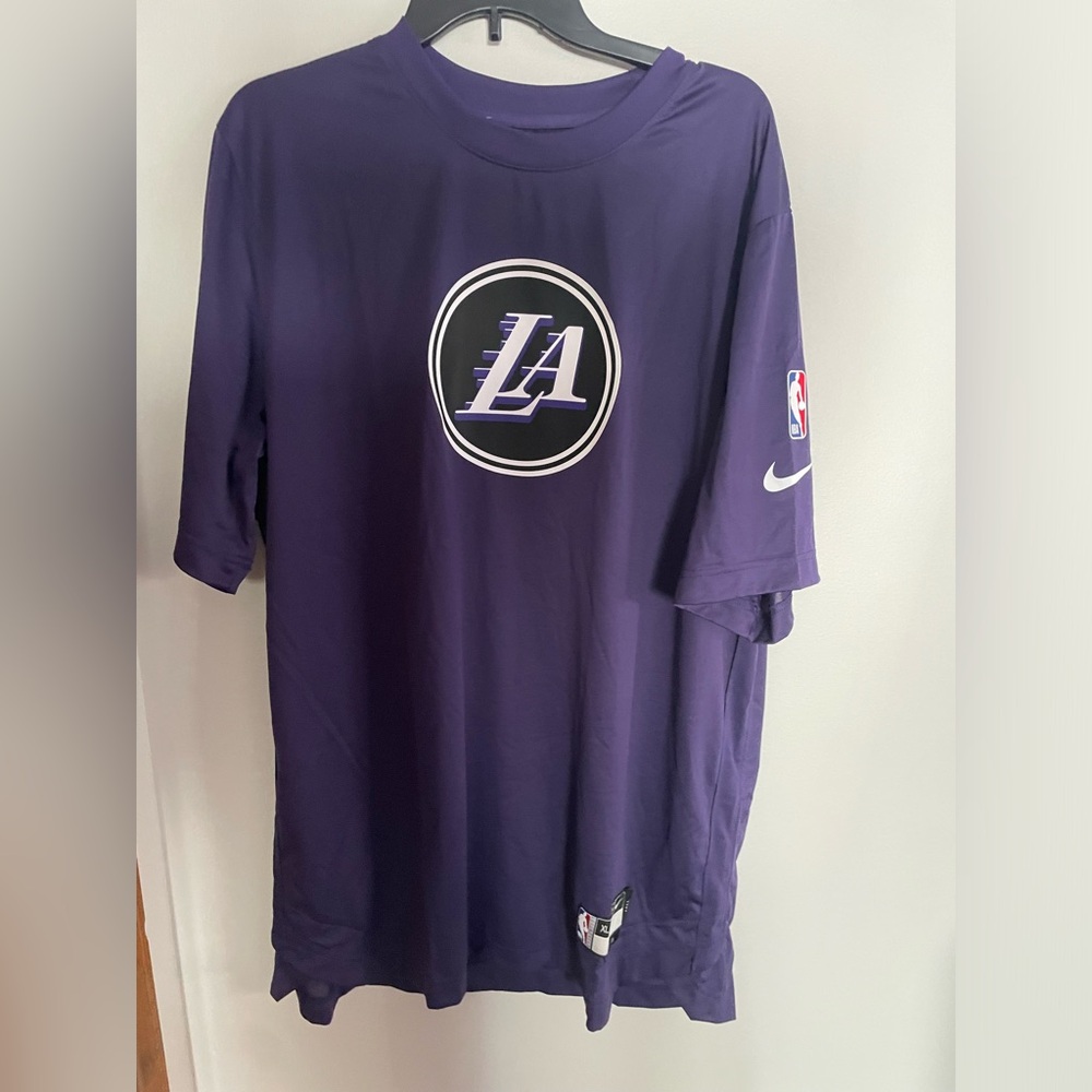 Nike Los Angeles Lakers City Edition NBA Logo Dri-Fit T-Shirt Size XL-Tall